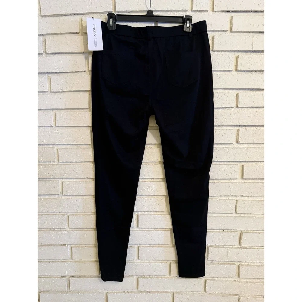 New Black Pull On Skinny Pants with Pockets Womens Size XL